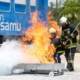 formación extinción de incendios SAMU